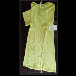 NWT Lululemon All Yours Tee Dress Size 6 Pima Cotton Lemon Vibe $98